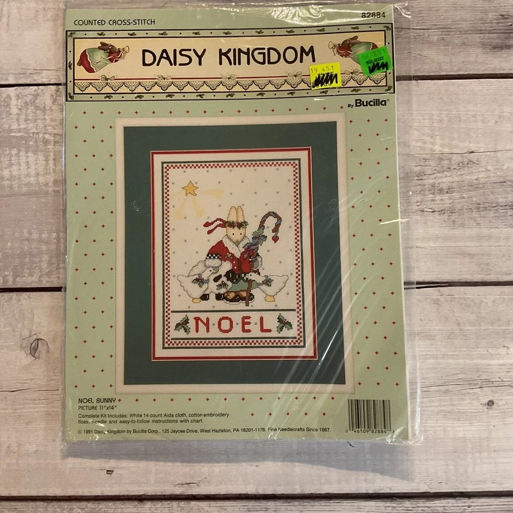 Daisy Kingdom Noel‎ Bunny Counted Cross Stitch Kit #82884 Christmas Sealed